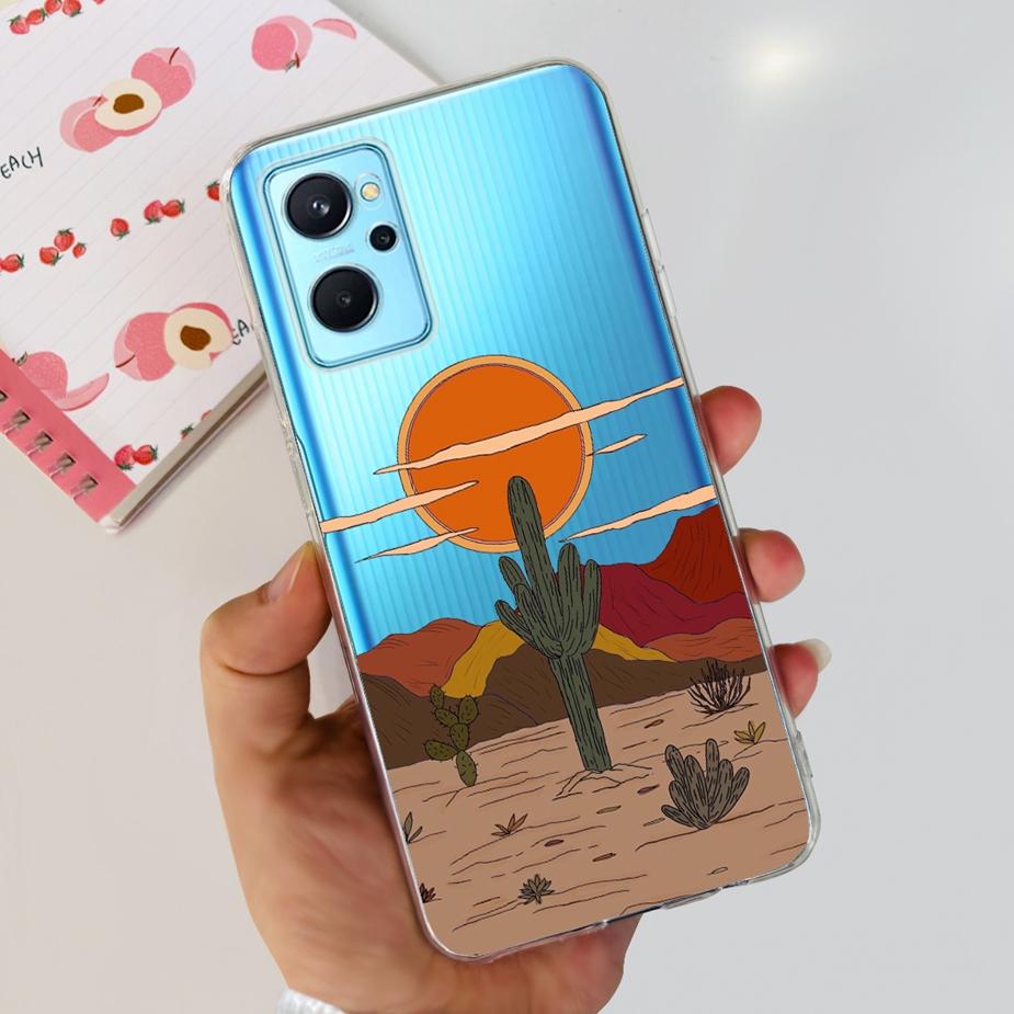 For Realme 9i Case RMX3491 New Fashion Painted Cover Clear Silicone Soft TPU Phone Case For Realme 9i 5G RMX3612 Realme9i Fundas