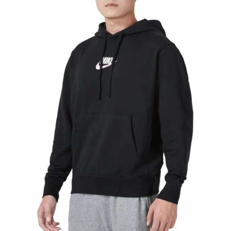 Nike Sweatshirts Men's Black Hooded Non Detachable Moderate Regular (Unisex) Sweatshirts FB7789 010
