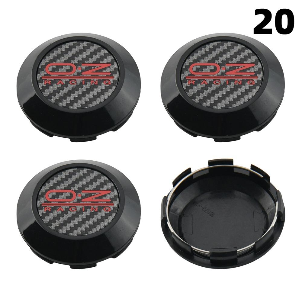 1 Juego/4 Piezas Diámetro Exterior 76MM / Diámetro Interior 72MM Tapa Para Llantas Tapacubos Centrales con Logo OZ Tapa de Rueda de Coche Deportivo Tapacubos