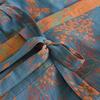 Spring Jacquard High Quality Color Woven Cotton Double Layer Gauze Sleeping Robes for Women Medium Length Yukata Bathrobe