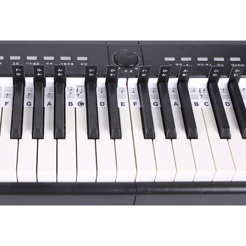 88-Key Piano Keyboard Stickers Beginner Sticker Keyboard Note Labels Marker Piano Notes Guide for Beginners Student