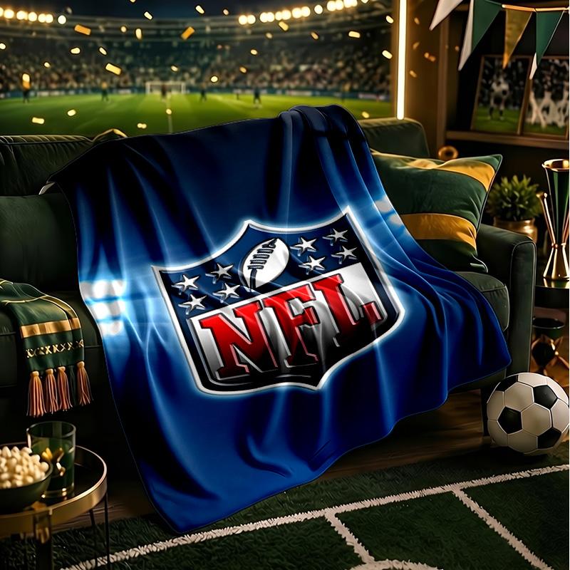 NFL Team Collection Blanket Lightweight Flannel Bedding Blanket Perfect for Travel, Camping, Living Rooms, Offices, Sofas, Fan Christmas gift