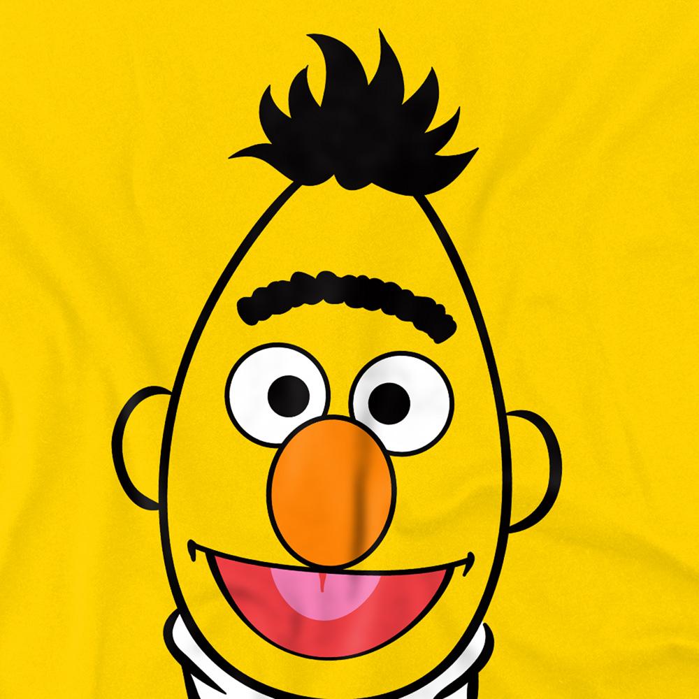 Sesame Street Unisex Adult Bert Full Face T-Shirt