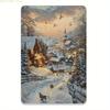 2D Decorative Iron Metal Tin Sign with Classic Pattern and Protective Surface Coating Ideal for Home or Business Decor