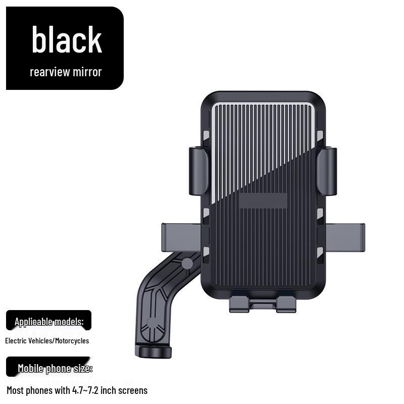 Anti-Slip Quick Release Motorcycle & Scooter Phone Mount for Delivery Navigation