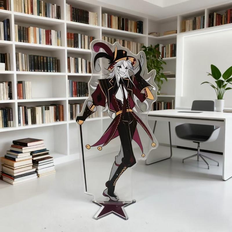 Game The Freak Circus Pierrot Cosplay Figure Stand Acrylic Standing Plate Model Ornament Accessories Decoration Props