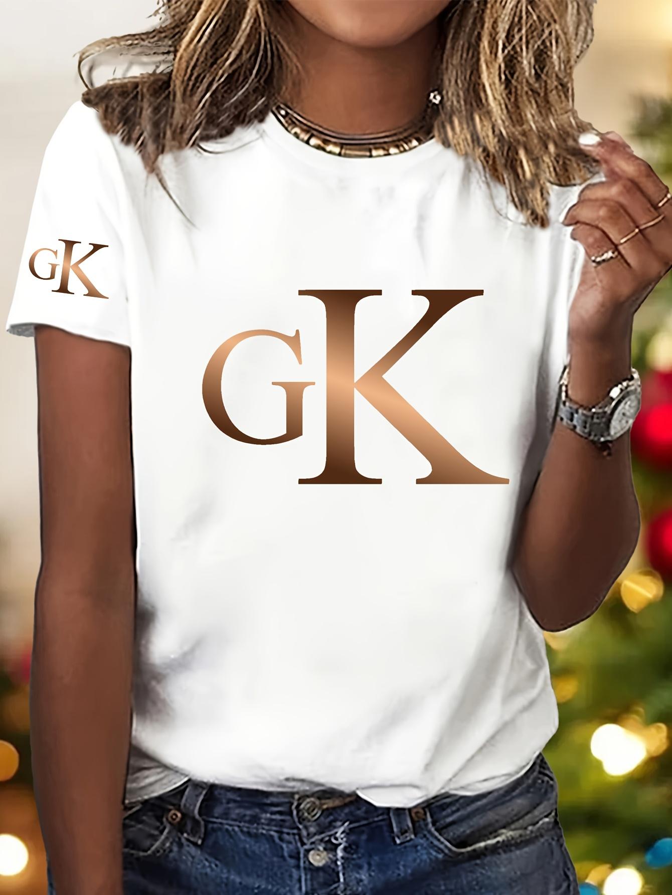 

Gradient Art Letter Double Print Pattern - Elegant and Fashionable - Women s Round Neck Pullover T-Shirt Casual Sports Short Sleeve S-XXL Sizes Multip M дубильна кора