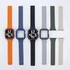 TPU Case+Silicone Strap for Apple Watch Band Ultra 2 49mm 45mm 44mm 41mm Protective Case Bracelet for Iwatch Series 9 8 7 6 5 4