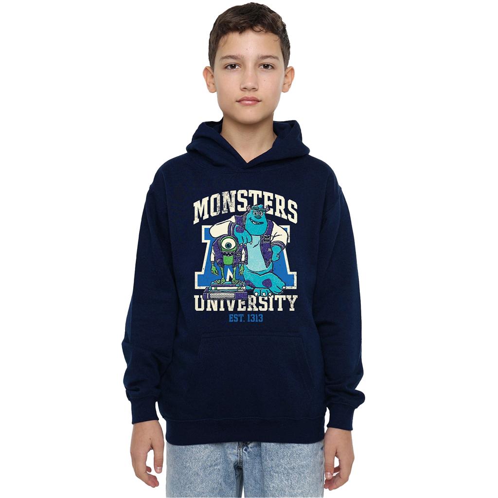 Monsters University Childrens/Kids Mike & Sulley Collegic Hoodie