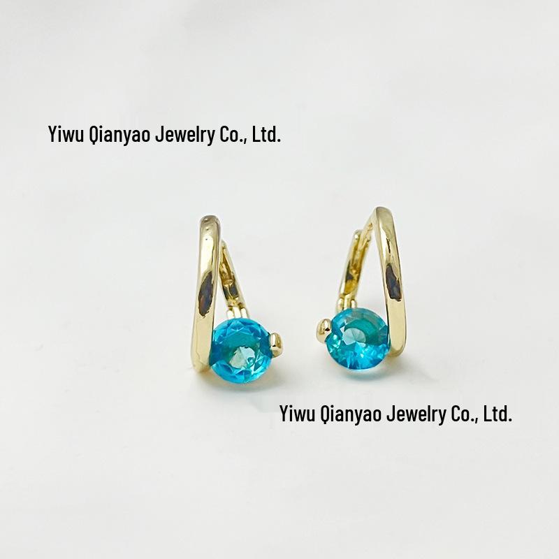 Pendientes Geométricos Coreanos de Circonita: Diseño Elegante, Versátil, Minimalista