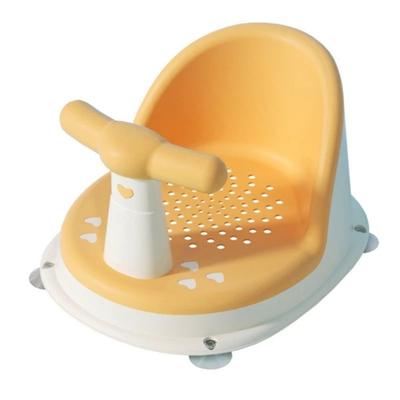 Round Edge Non-Slip Baby Bath Chair Comfortable Portable Baby Shower Seat Armrest Backrest Infant Bath Seat Toddler