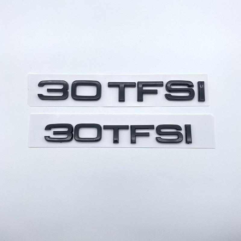Chrome Glossy Black ABS Letters Numbers 30TFSI 35TFSI 40TFSI 45TFSI 50TFSI Emblem for Audi A3 Car Rear Trunk Logo Sticker
