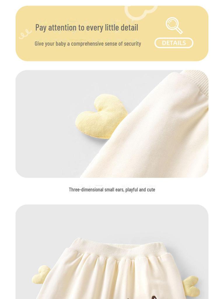 Youqi Baby Big Butt Open-Crotch Pants for Boys & Girls - Stylish Spring/Autumn Wear