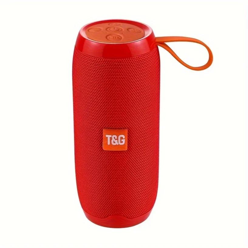 T&G Multifunctional Wireless Portable Speaker with Built-in Microphone AUX-IN TF Card for FM Playback TWS Stereo Pairing