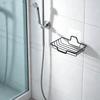 Stainless Steel Sponge Dish Shampoo Holder Wall Mounted Bathroom Kitchen Self Adhesive Storage Rack No-drilling Soap Rack