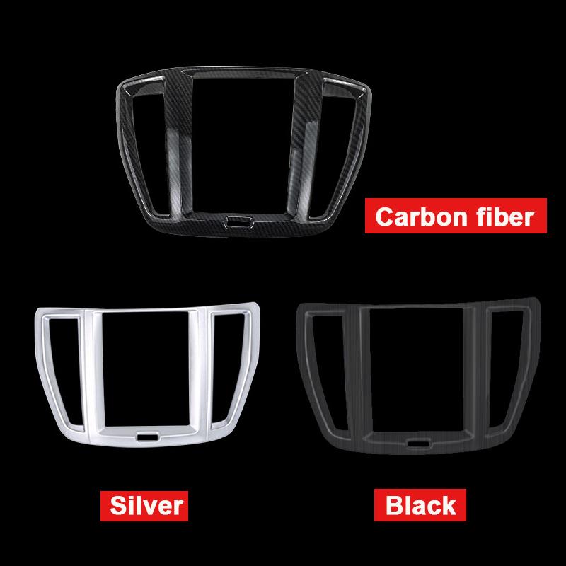 Pokrywa panelu nawigacji samochodu z włókna węglowego Rama wykończeniowa do akcesoriów Volvo XC60 2018 ABS Chrome