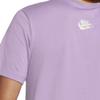 Nike Embroidered Logo Sport Knit Crew Neck Short Sleeve T-Shirt Men Tops Purple DJ1569-589