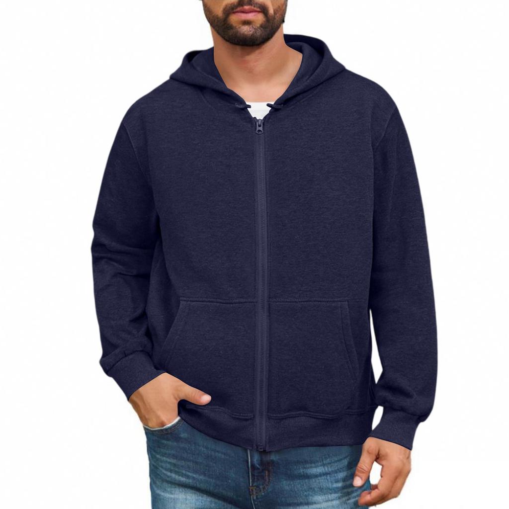 Men Full Zip Up Sweatshirts Long Sleeve Pullover Tops Casual And Tall Jackets With Pockets