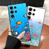 Cartoon Cute Fish Funda Phone Cover Case for Samsung Galaxy S26 Ultra Note 20 8 9 10 S25 Plus S10 S9 S20 Ultra S23 S21 FE S24
