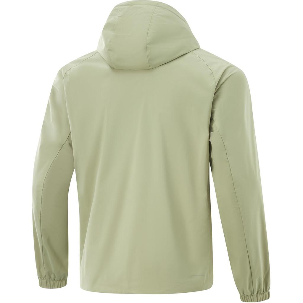 Li Ning Fitness Series Casual Hooded Comfortable Zipper Windbreaker Men Outerwear Shuttle-Leaf-Green AFDV081-2