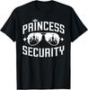 Princesa de Conto de Fadas Segurança Castelo Legal Óculos de Sol Camiseta Combinando Camiseta Unissex