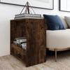 VidaXL Side Table Smoked Oak 50x26x50 Cm Engineered Wood 826629