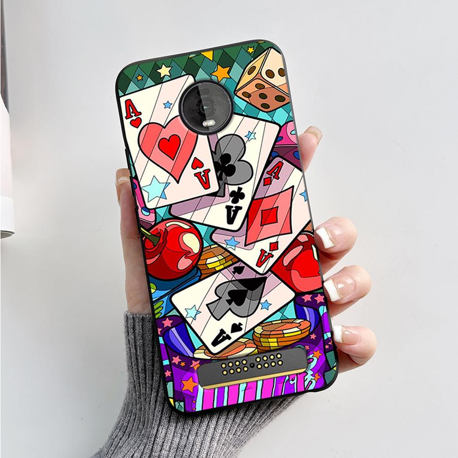 For Motorola Moto Z4 Z3 Play Case Cute Cartoon Soft Silicone TPU Cover Phone Case For Moto Z3 Z4 Play MotoZ4 Z4Play Z3Play Funda