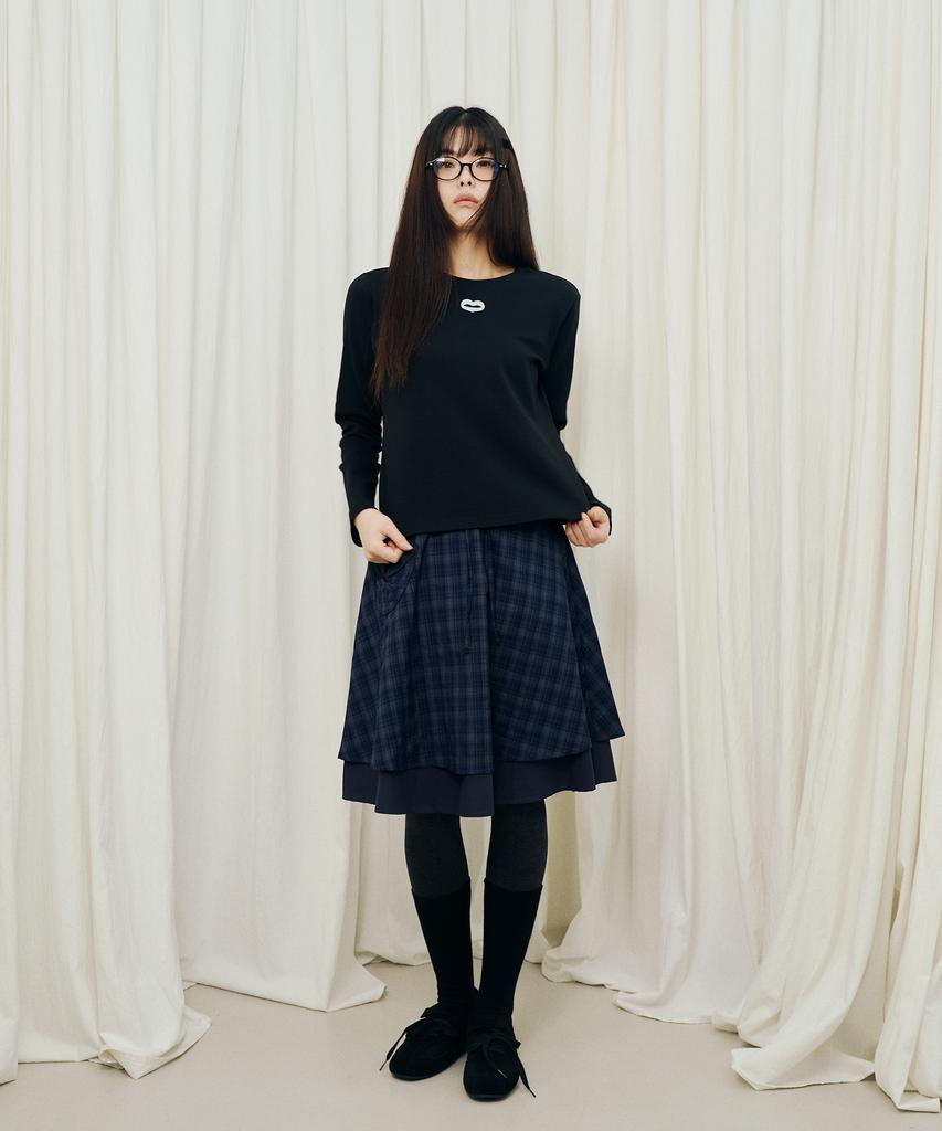 Mihebeu Classic Small Symbol Long Sleeve Black