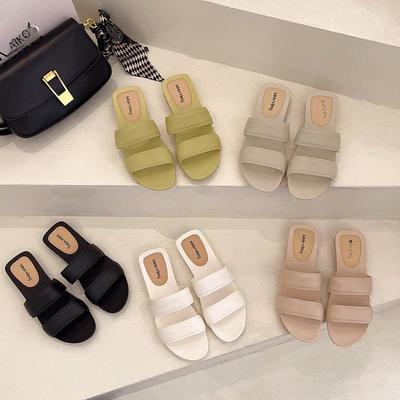Chinelo Impermeável Antiderrapante Feminino, Estilo Celebridade da Internet - Perfeito para Uso ao Ar Livre, Sandálias de Praia para Primavera e Verão.