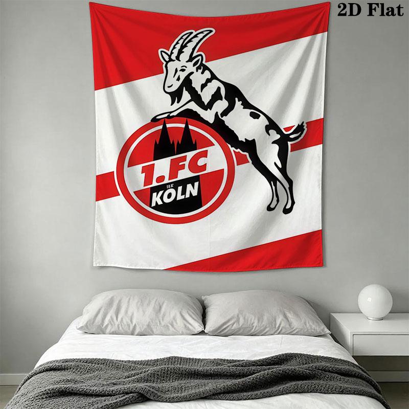 1. FC Köln Wall Hanging Printed Fabric Blanket Decorative Tapestries for Bedroom Living Room Home Decor