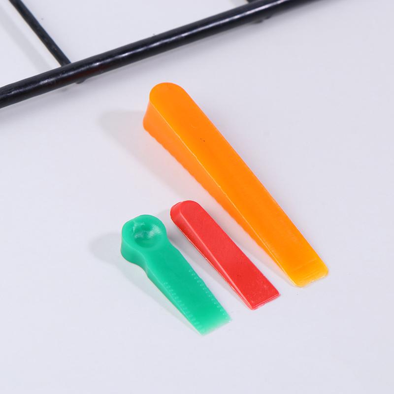 100Pc Reusable 5Mm Plastic Tile Wedge Spacer Leveling Clips Floor Locator Ceramic Tiling Laying Adjustment Construction Tool