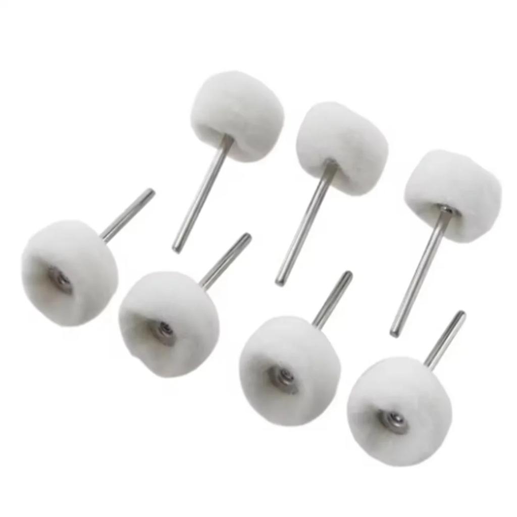 5-50Pcs Mini Wool Polishing Head 3mm Shank Buffing Wheel Drill Rotary Abrasive Brush Hand Grinding Buffing Tools 2025