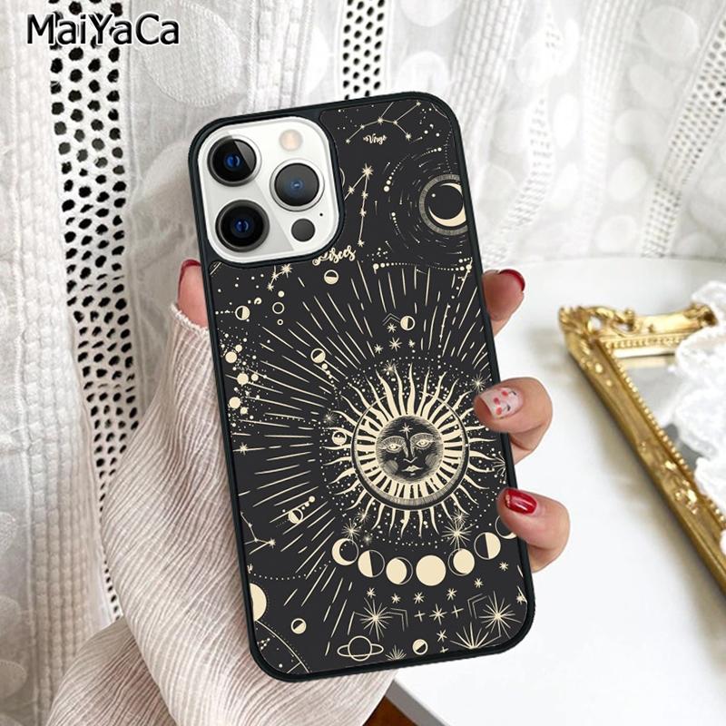 Sun Moons Star Astrological Celestial Phone Case Cover For iPhone 17 Air 16 16e 15 plus 11 12 13 14 pro max coque