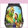 Spacious My World Double Layer Backpack Lightweight Oxford Cloth School Bag For Kids