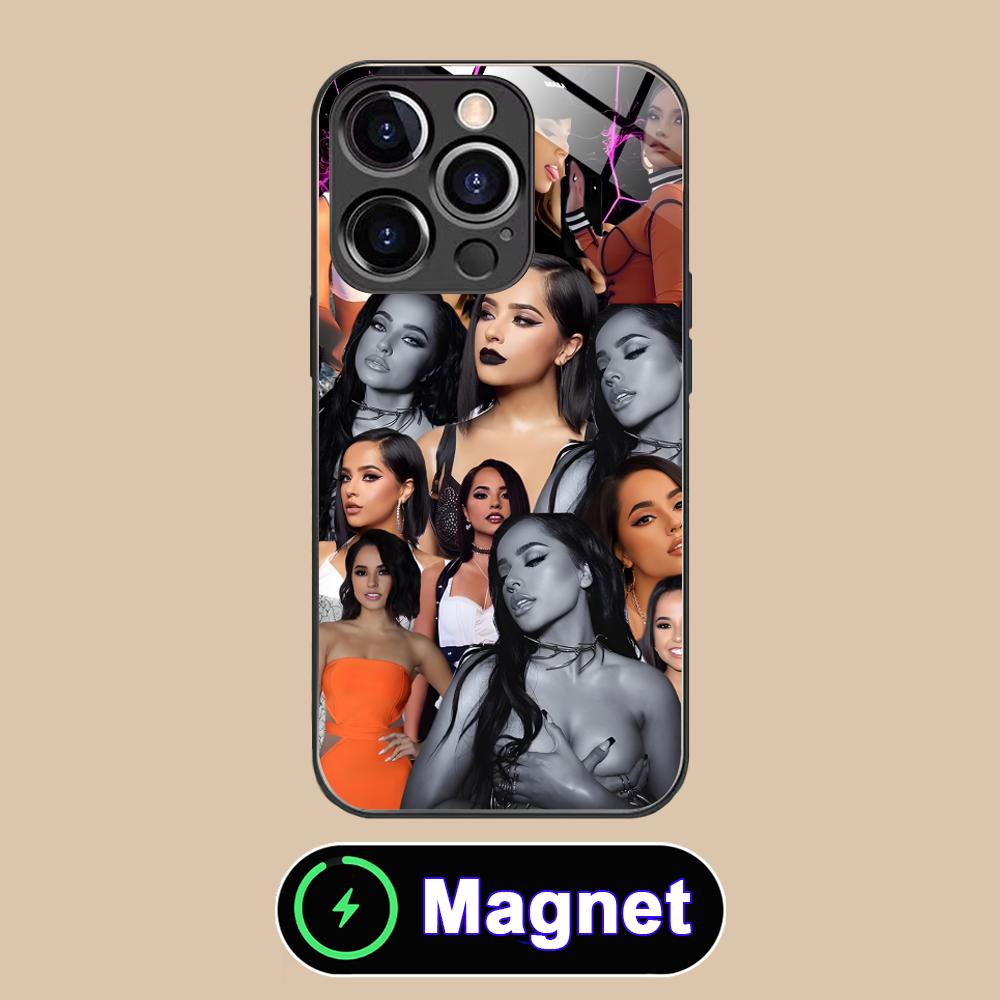 Fashion Becky G Glass MagSafe Mobile Phone Case for iPhone 17 16 15 14 13 12 11 Air Pro Max Plus Mini Colorful Cover