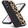 Fashion Leopard Print Luxury Black Phone Case For Samsung Galaxy S23 S24 S25 Ultra S22 Plus S21