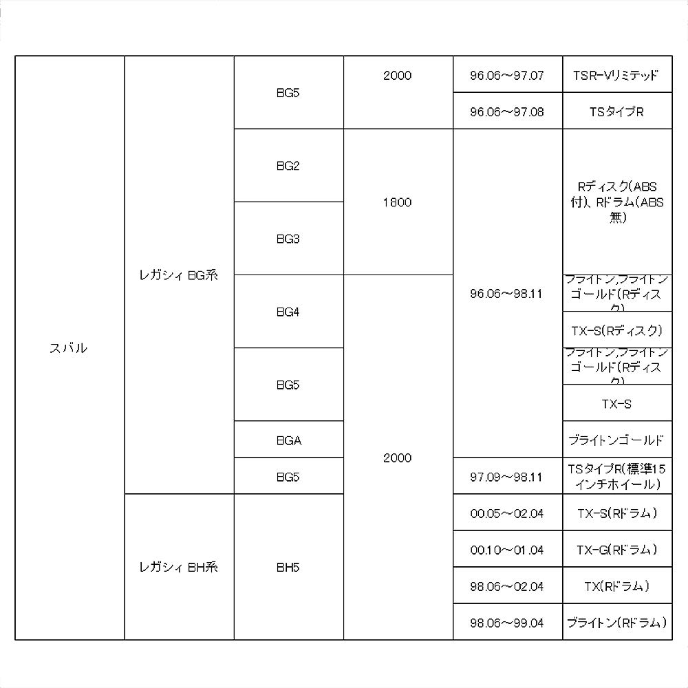 HITACHI TOKICO STOPAL front brake pads for Subaru Impreza (GC, GF, GG series) and Legacy (BD, BG, BH series) XF538