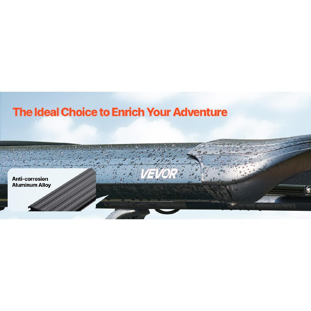 SucceBuy Roof Rack Cargo Carrier 48x40x5.6“ Universal Rooftop Cargo Basket Car Top Luggage Holder Anti-Rust Alloy Steel for Car