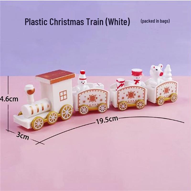 Christmas Cake Decor: Small Plastic Train Ornament for Baking, Birthday Gifts & Children's Toys