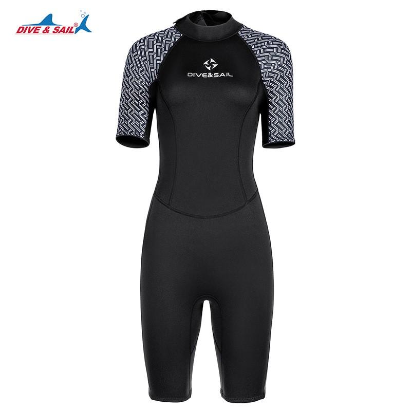 

Diving Suit 2MM One-piece Warm Thick Short-sleeved Cold-proof Surfing Snorkeling Swimsuit Shorts XXXL