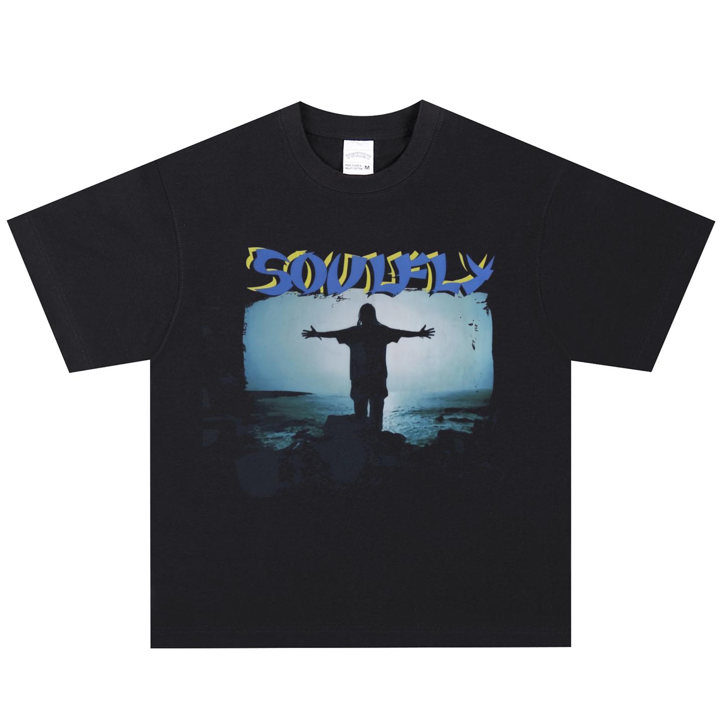 Soulfly T-Shirt, Soft Fabric Casual Daily Wear S