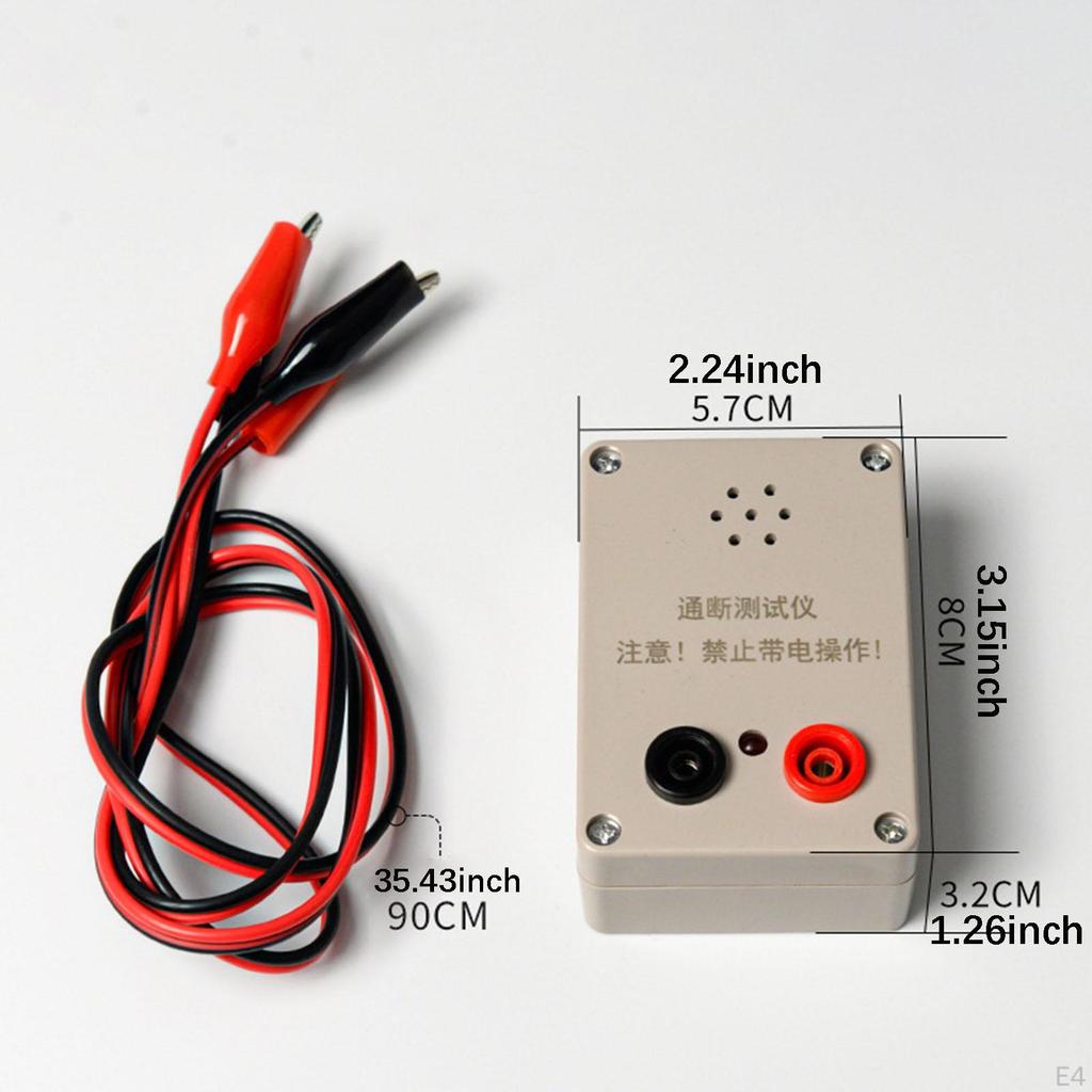 Continuity Meter Testing Measurement PP Housing Versatile with Sound Prompt and LED Indicator for
