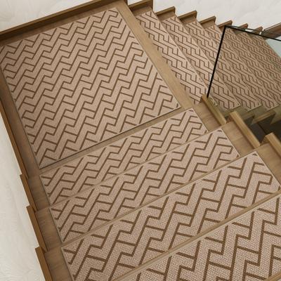 Solid Wood Stair Stepping Mat, Non-Slip And Silent Protective Step Mat, Wear-Resistant Floor Mat, Carpet, Stepped Stair Mat