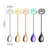 Halloween Pumpkin Head Stainless Steel Teaspoons Coffee Spoon Dessert Tea Sugar Scoop for For Home Kitchen Halloween Party Gifts