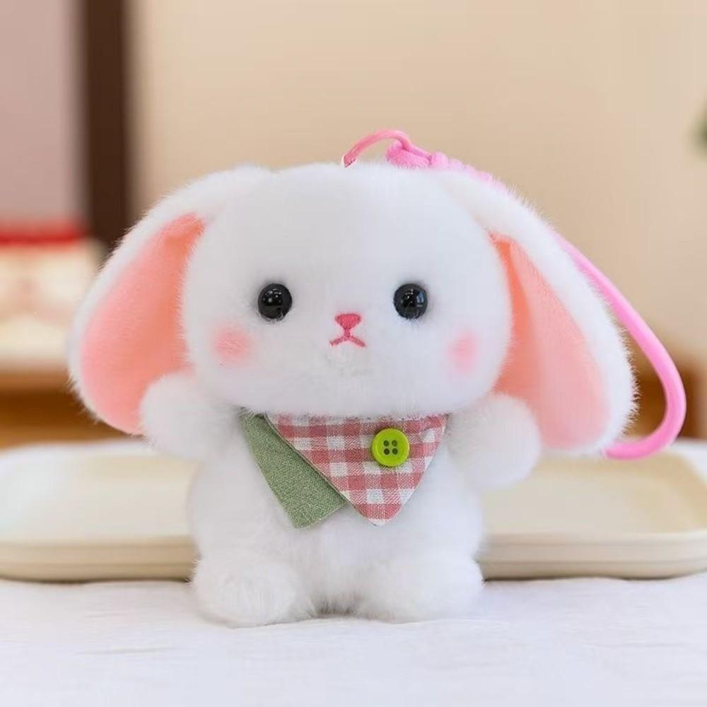 Dressed Cartoon Stuffed Doll Fluffy Plush Hanging Doll Amusing Plush Keychain Bag Ornament