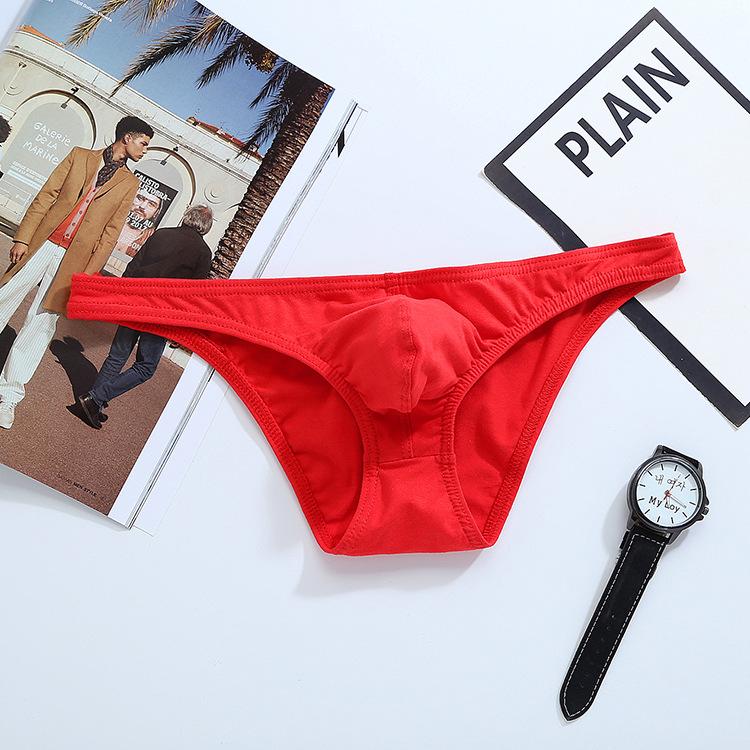 Solid Color Cotton Comfortable Breathable Triangle Underwear for Men Men's Triangle Underwear