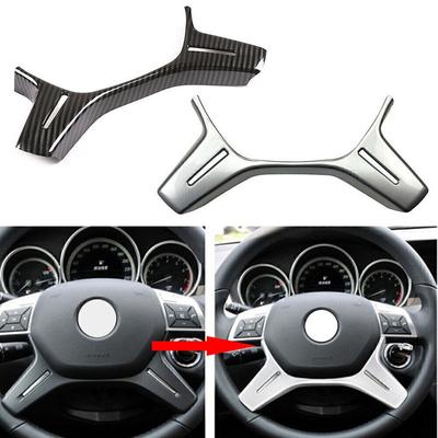 For Mercedes Benz ML GL GLS W166 W204 W212 W463 2012-2015 Car Steering Wheel Frame Trim Center Button Cover Panel Sticker