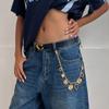 Design Sense Of Love Pendant, Jeans Chain Pendant, Hip Hop Cool Metal Chain, Heart-Shaped Waist Chain.