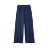 LAP Denim-Like Big Cargo Wide Pants Aq2Dp565