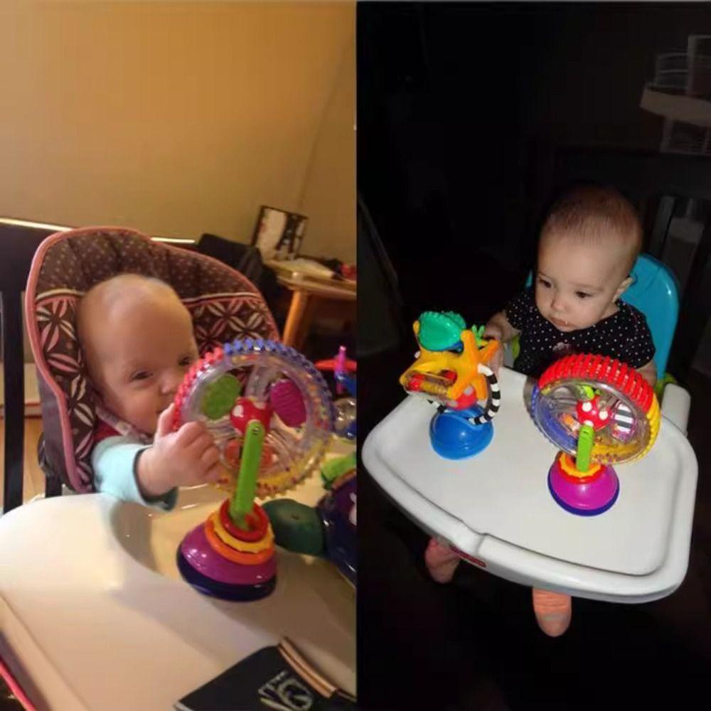 Color Bead 360 Rotating Windmill Small Size Multi-Sensory Ball Windmill Toy 0-12 Months
